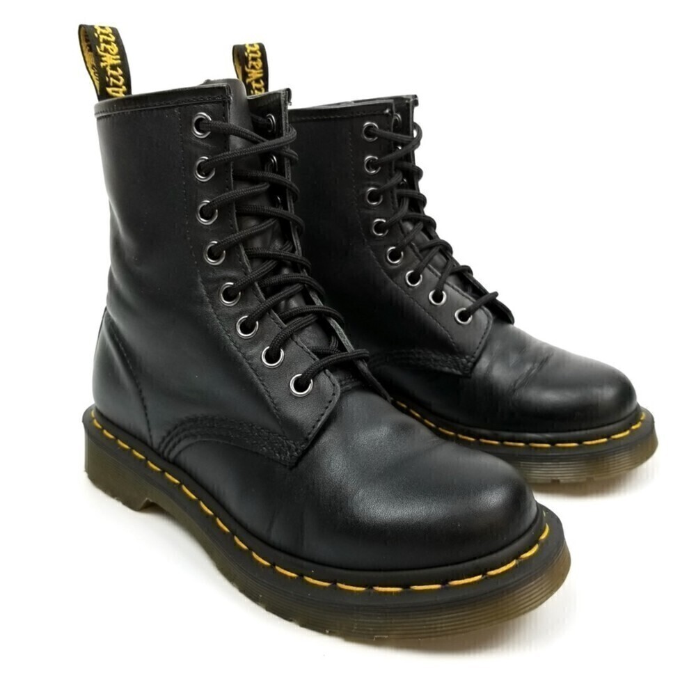 Dr. Martens 1460 Black Smooth Leather Combat Boots 90s Y2k Grunge Streetwear 5